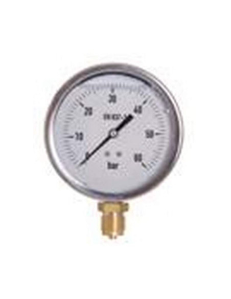 Manometro Glicerina inox 63 mm 0-60