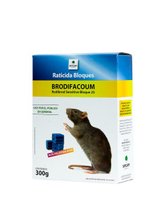 Raticida Brodifacoum bloques  300 GR